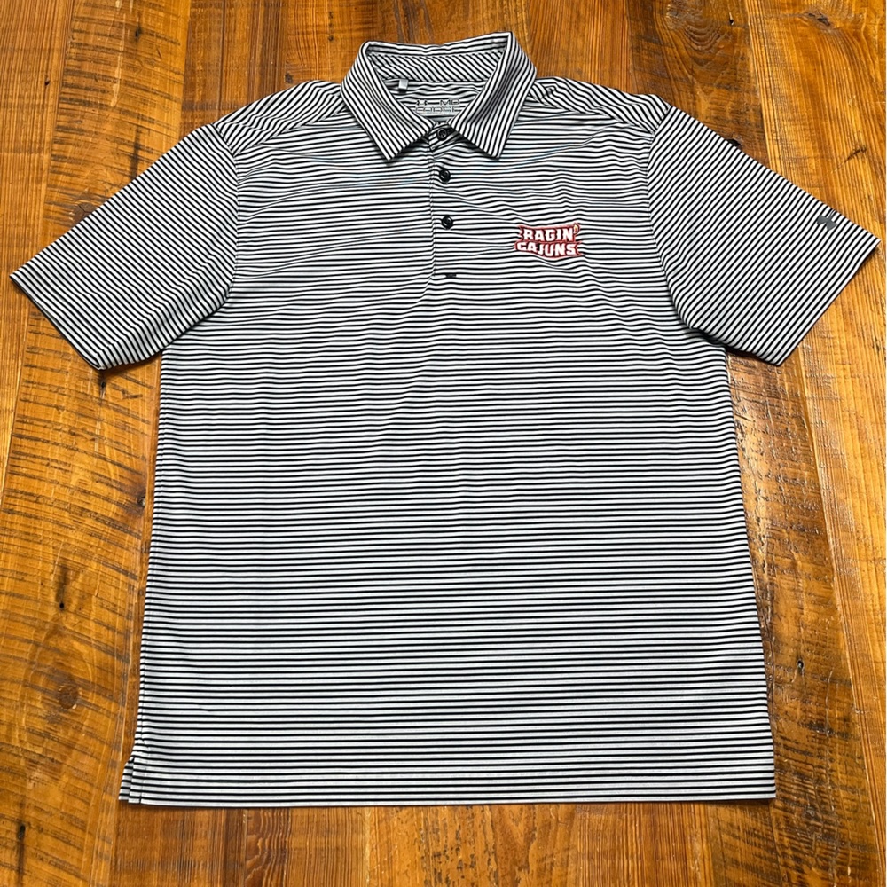 Ragin Cajuns Under Armour Polo Shirt Size Medium